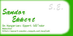 sandor eppert business card